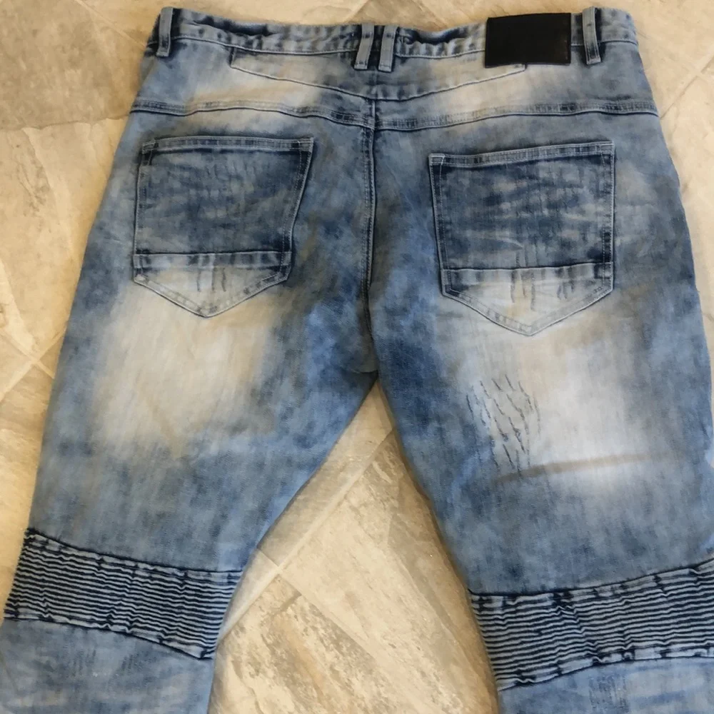 Smoke Rise Vintage 38W 34 L faded distressed jeans - Picture 9 of 10